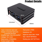 DSP 4x60W Class AB Car Amplifier for Android