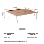 Camping Table with Foldable Aluminum Mini