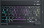 Wireless Bluetooth Keyboard with 3 Color Luminous Backlit