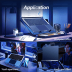Best Laptop Cooling Pad 12 Fans Adjustable Stand | Buy Online at Furniture Things Australia