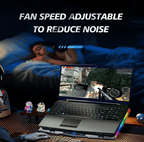 Best Laptop Cooling Pad Adjustable RGB Quiet USB Fans | Buy Online at Furniture Things Australia