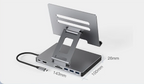 iPad Stand Docking Station USB C Hub 9-in-1