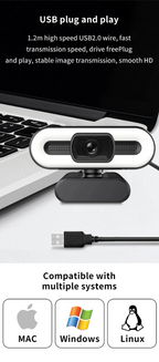 Webcam Full HD 4K Autofocus with Microphone