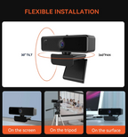Webcam USB 1080p 60fps Full HD with Microphone