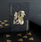 Best Poker Cards Waterproof PVC Black Rose Deck | Buy Online at Furniture Things Australia