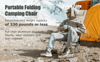 Best Camping Chair Folding Portable Lightweight Aluminum Headrest | Buy Online at Furniture Things Australia